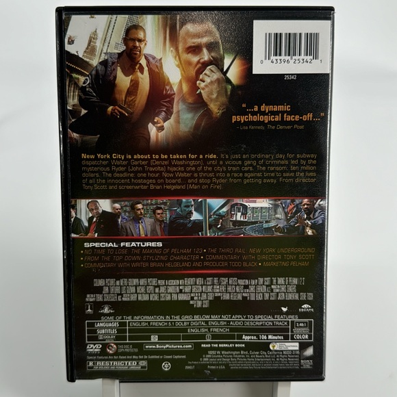 The Taking Of Pelham 123. John Travolta. Denzel Washington. - Picture 3 of 4